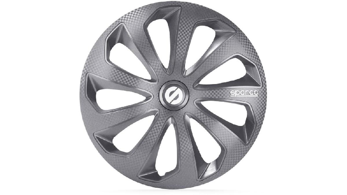 Enjoliveur+Sparco+Sicilia+15+pouces+gris%2Fcarbon%C3%A9+%28%C3%A0+l%27unit%C3%A9%29